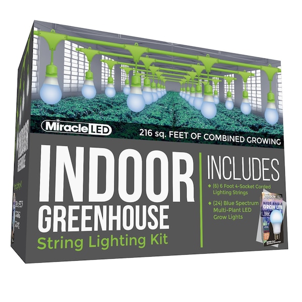 Miracle Led Wide Angle 4-Socket Corded LED Grow, PK6 601204 - main