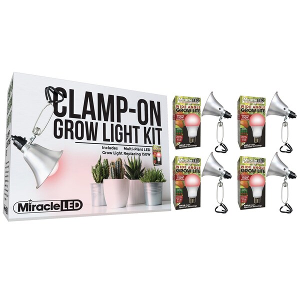 Miracle Led Wide Angle LED Clamp-On Grow Light, PK4 601314 - main