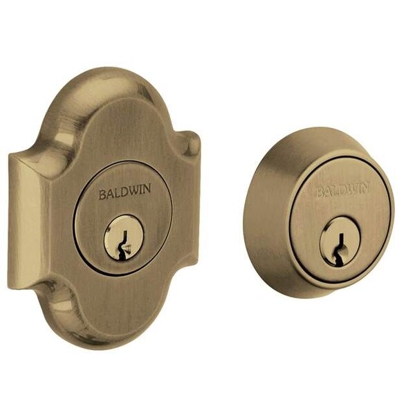 Baldwin Estate Antique Brass Deadbolts 8253.050 - main