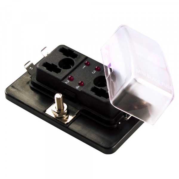 Grote Led Fuse Panel, Ato/Atc, 4 Slot and Cover 82-BLR-I-304 - main