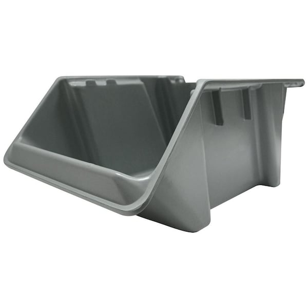 Mfg Tray Hang & Stack Storage Bin, Fiberglass reinforced thermoset composite, Red, 11.39 in W, 18 in L 842108 RD - main