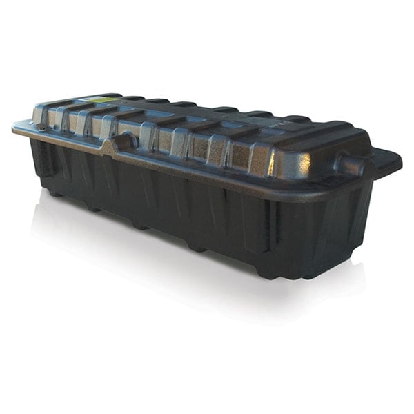 Grote Battery Box, 8D Dual, SideSide, Black 849665 Zoro