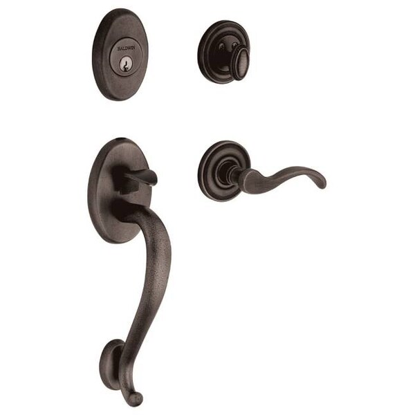 Baldwin Entry Handlesets Distressed Oil Rubbed Bronze 85315.402.LENT - main