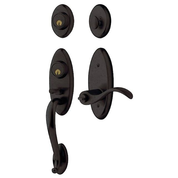 Baldwin Full Dummy Handlesets Distressed Oil Rubbed Bronze 85345.402.2RFD - main