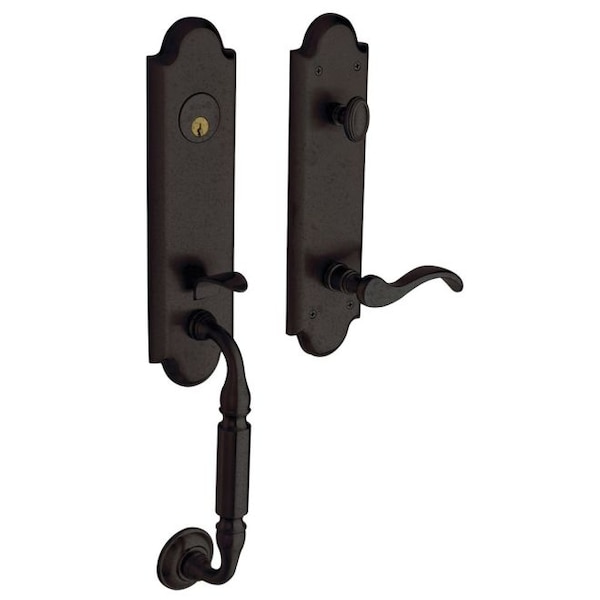 Baldwin Entry Handlesets Distressed Oil Rubbed Bronze 85350.402.LENT - main