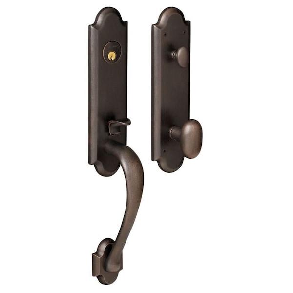 Baldwin Entry Handlesets Distressed Oil Rubbed Bronze 85354.402.ENTR - main