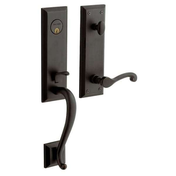 Baldwin Entry Handlesets Oil Rubbed Bronze 85355.102.RENT - main