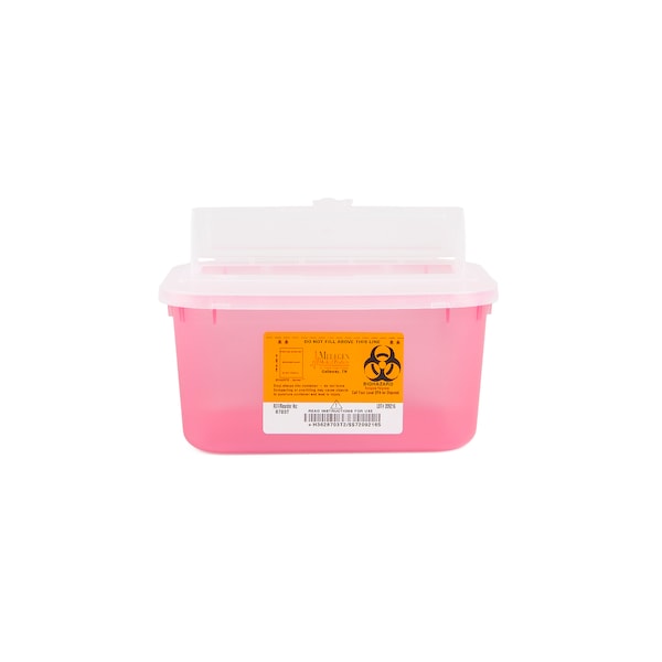 Medegen Medical Products Sharps Cntainr, 1 gal., Trnslucnt Red, PK23 8703T - main