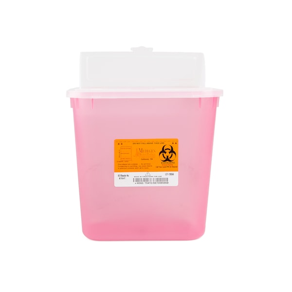 Medegen Medical Products Sharps Cntainer, 2 gal., Trnslcnt Red, PK23 8704T - main
