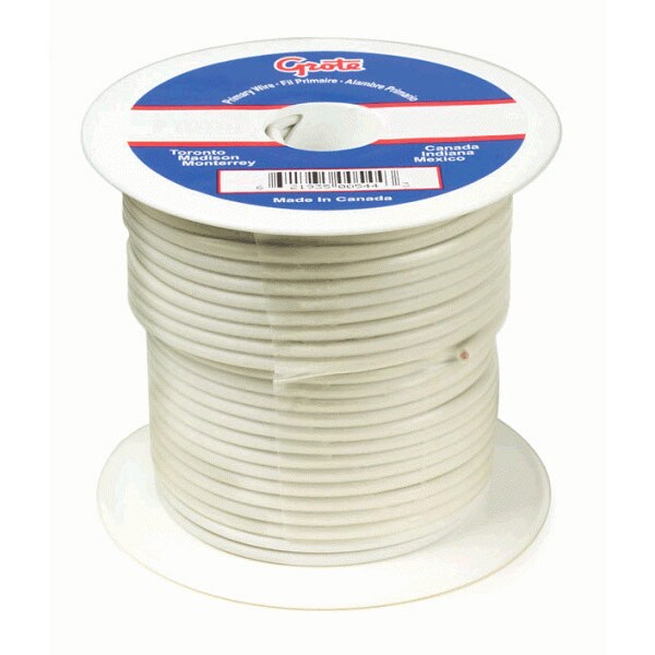 Grote Sxl Wire, 16 Gauge, White, 100 ft. Spool 87-2007 - main