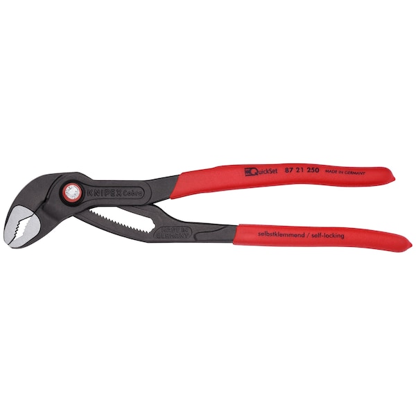 Knipex Cobra QuickSet Water Pump Pliers 10 87 21 250 - main