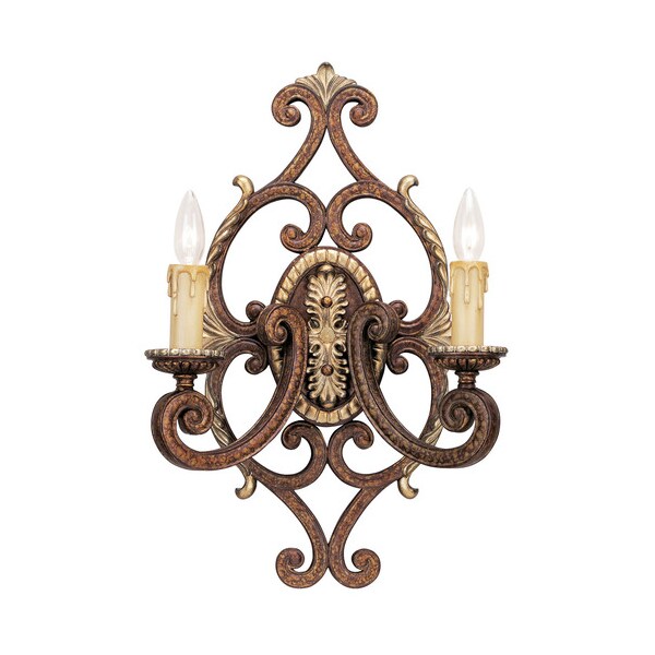 Livex Lighting Seville 2 Light Palacial Bronze with Gil 8862-64 - main