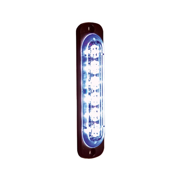 Buyers Products Thin 4.5 Inch Blue Vertical LED Strobe Light 8891914 - main