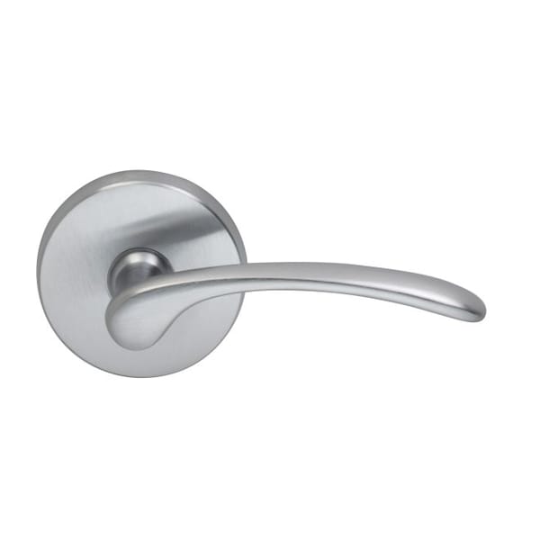 Omnia Lever Passage 2-3/8" Backset, T Strike, 1-3/8" Doors Satin Chrome 890 890/00.PA3 - main