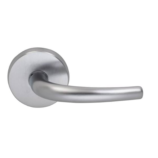 Omnia Lever Privacy 2-3/8" Backset, T Strike, 1-3/8" Doors Satin Chrome 892 892/00.PR3 - main