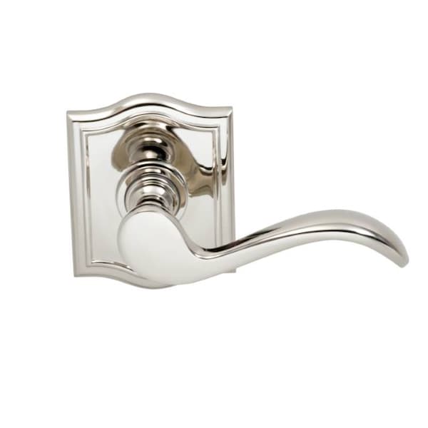 Omnia LVR Arched Rose Priv LVR 2-3/4" BS Full Lip Bright Nickel 895 895AR/234F.PR14 - main