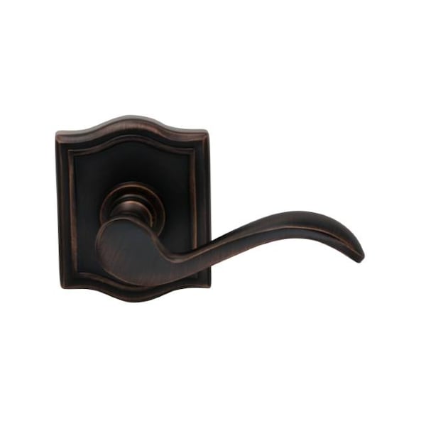 Omnia Lever Arched Rose Pass Lever 2-3/4" BS T Strike Tuscan Bronze 895 895AR/234T.PATB