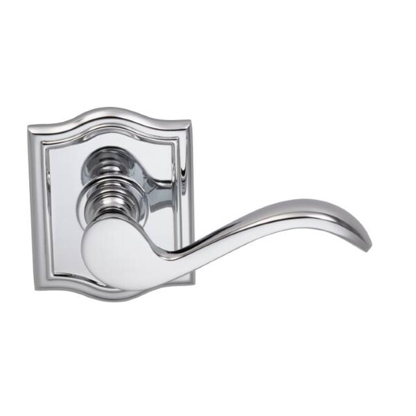 Omnia Lever with Arched Rose Dummy Pair Left Hand Lever Bright Chrome 895 895AR/L.PD26