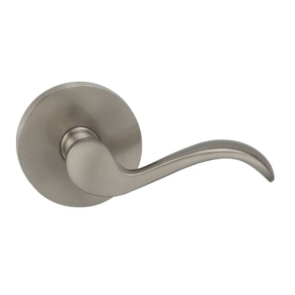 Omnia Lever Modern Rose Pass Lever 2-3/8" BS T Strike Satin Nickel 895 895MD/238T.PA15