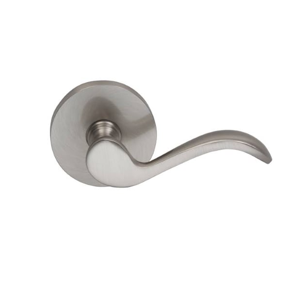 Omnia Lever Modern Rose Priv Lever 2-3/8" BS T Strike Satin Nickel 895 895MD/238T.PR15