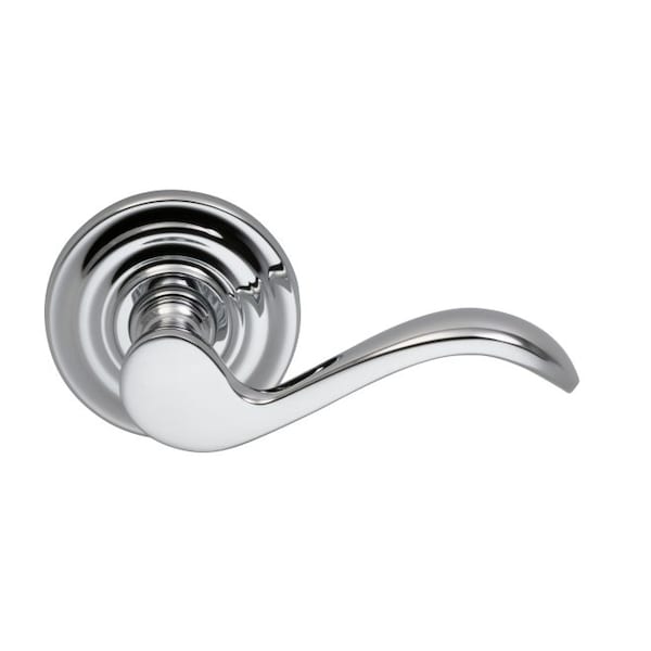 Omnia Lever Traditional Rose Priv Lever 2-3/8" BS T Strike Bright Chrome 895 895TD/238T.PR26 - main