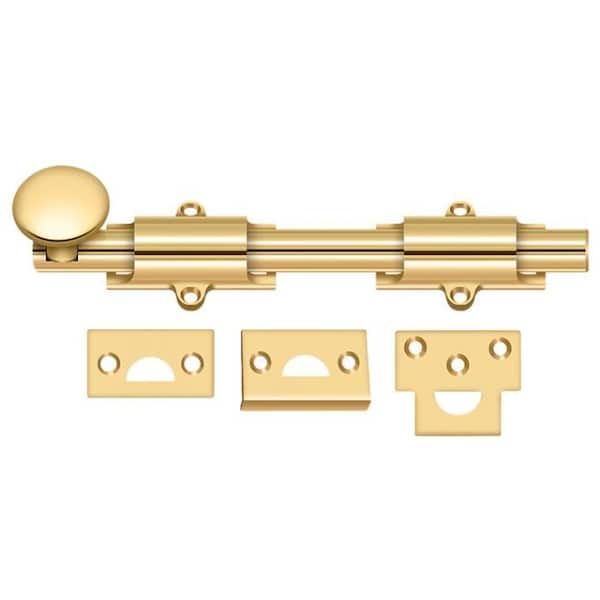 Deltana Surface Bolt, Heavy Duty Lifetime Brass 8" 8SB003 - main