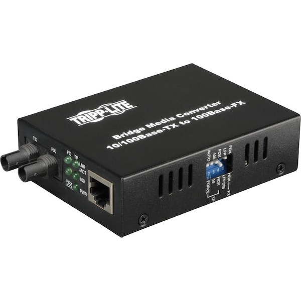 Tripp Lite Fiber Converter, 10/100BaseT, 100BaseFX N784-001-ST | Zoro