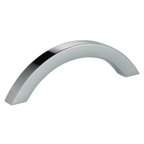 Omnia Center to Center Square Arched Cabinet Pull Bright Chrome 3-3/8" 9007/86.26 - main