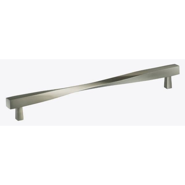 Omnia Center to Center Modern Twisted Cabinet Pull Satin Nickel 10-3/4" 9009/273.15 - main