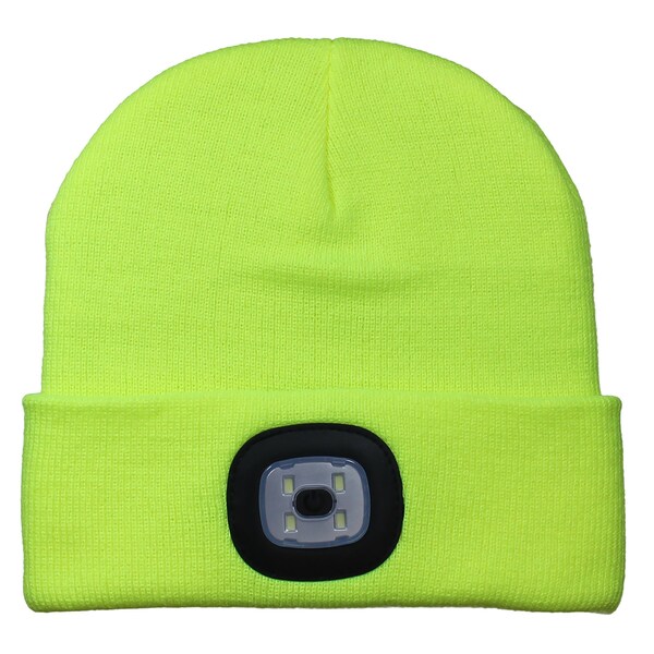 Eclipse Tools LED Beanie, Yellow 902-596 | Zoro