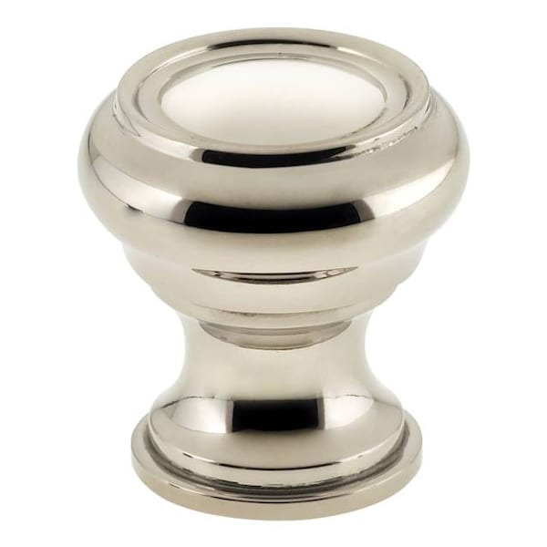 Omnia Traditional Cabinet Knob Bright Nickel 1-1/2" 9045/38.14 - main