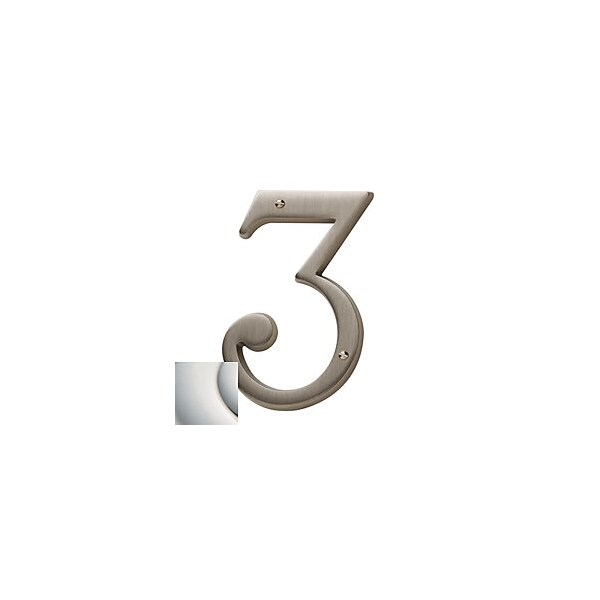 Baldwin Estate Lifetime Bright Nickel House Numbers 90673.055.CD - main