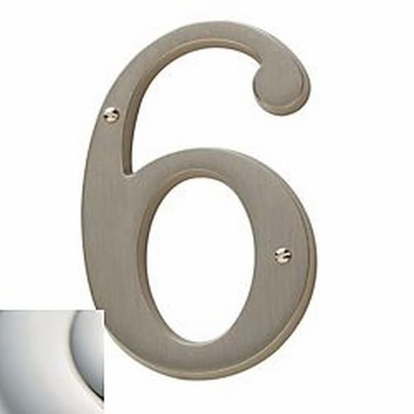Baldwin Estate Lifetime Bright Nickel House Numbers 90676.055.CD - main