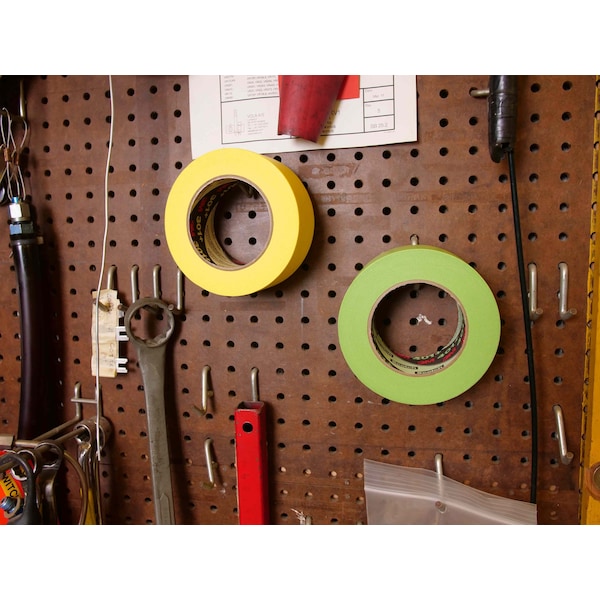 3M Painter's Tape, 18 mm W x 55 m L, 6.3 mil Thick, Yellow, Rubber