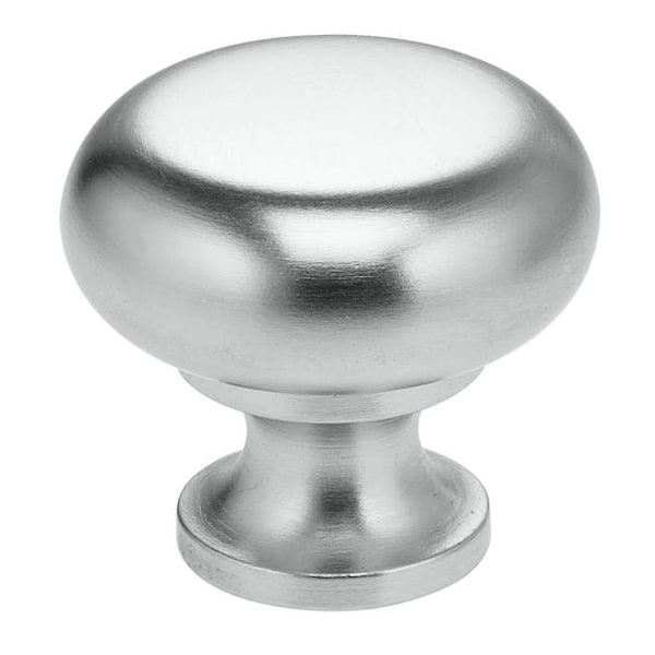 Omnia Round Cabinet Knob Satin Chrome 1-7/32" 9100/31.26D - main