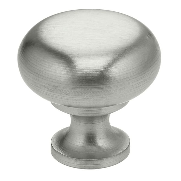 Omnia Round Cabinet Knob Satin Stainless Steel 1-3/16" 9100/30.32D - main