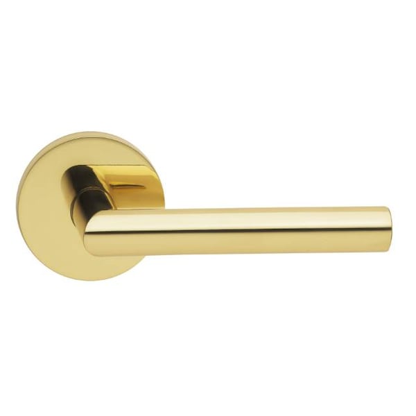 Omnia Lever Modern Rose Pass Lever 2-3/4" BS T Strike Bright Brass 912 912MD/234T.PA3