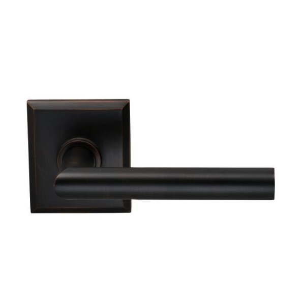 Omnia Lever Rectangular Rose Pass Lever 2-3/8" BS T Strike Tuscan Bronze 912 912RT/238T.PATB
