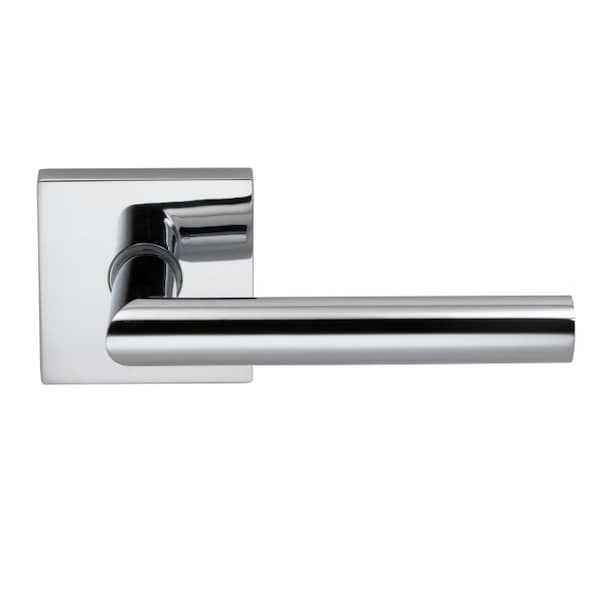 Omnia Lever Square Rose Priv Lever 2-3/8" BS T Strike Bright Chrome 912 912SQ/238T.PR26 - main