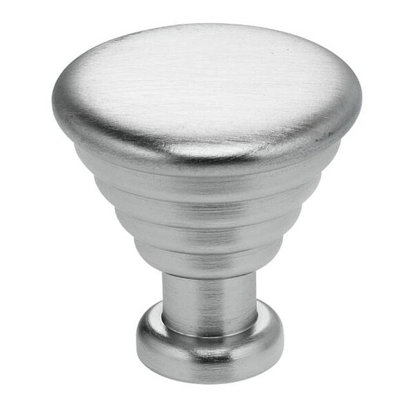 Omnia Stepped Cone Cabinet Knob Satin Chrome 1-3/16" 9147/30.26D - main