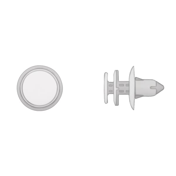 Disco Wht Door Trim Panel Ret 9mm Hole 15mm Stem L PK15 9149PK - main