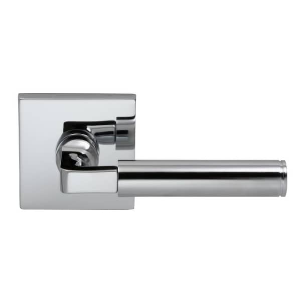 Omnia Lever Square Rose Priv 2-3/4" BS T 1-3/8" Doors Bright Chrome 914 914S/00A.PR2 - main