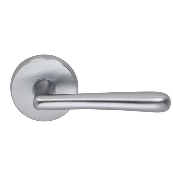 Omnia Lever Pass 2-3/4" BS Full Lip 1-3/8" Doors Satin Chrome 915 915/00AF.PA3 - main