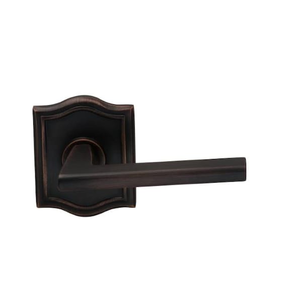Omnia Arched Rose Priv Lever 2-3/4" BS Full Lip Strike Tuscan Bronze 925 925AR/234F.PRTB