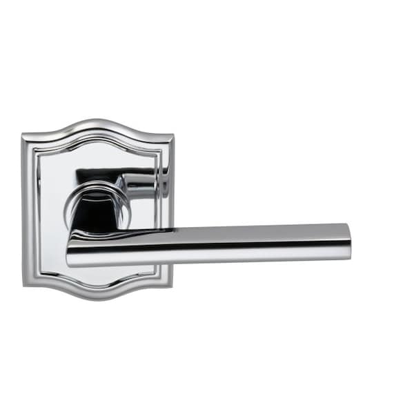 Omnia Arched Rose Pass Lever 2-3/4" BS Full Lip Strike Bright Chrome 925 925AR/234F.PA26 - main