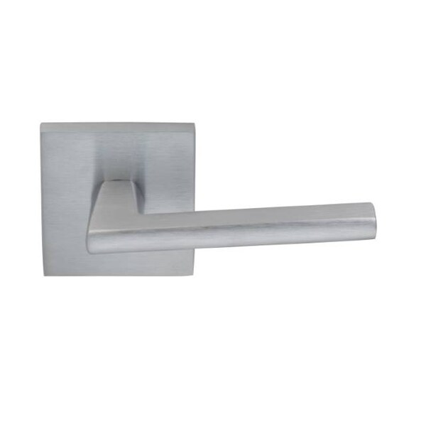 Omnia Square Rose Pass Lever 2-3/4" BS Full Lip Strike Satin Chrome 925 925SQ/234F.PA26D - main
