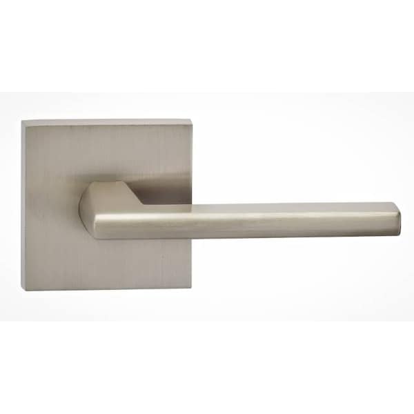 Omnia Square Rose Pass Lever 2-3/8" BS Full Lip Strike Satin Nickel 925 925SQ/238F.PA15 - main