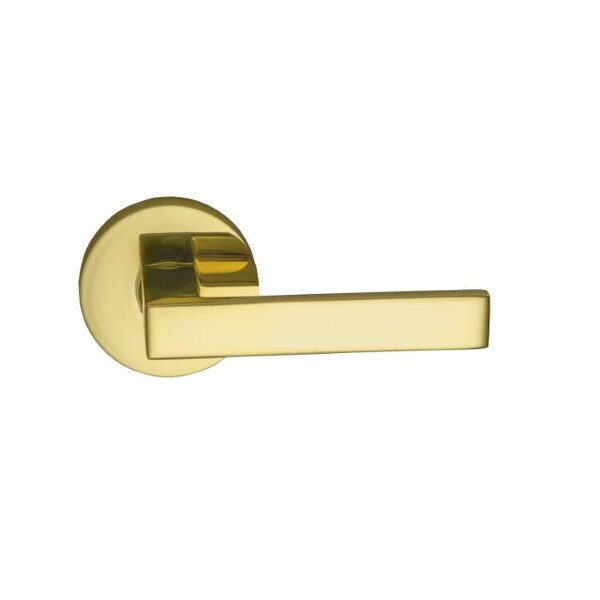 Omnia Modern Rose Privacy Lever 2-3/4" Backset, T Strike Bright Brass 930 930MD/234T.PR3 - main