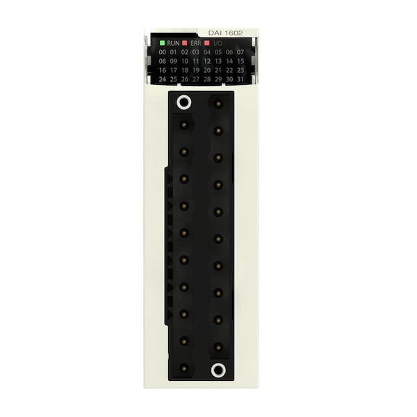 Schneider Electric Discrete input module, Modicon X80, 16 inputs, 24V AC or DC, positive or negative BMXDAI1602 - main