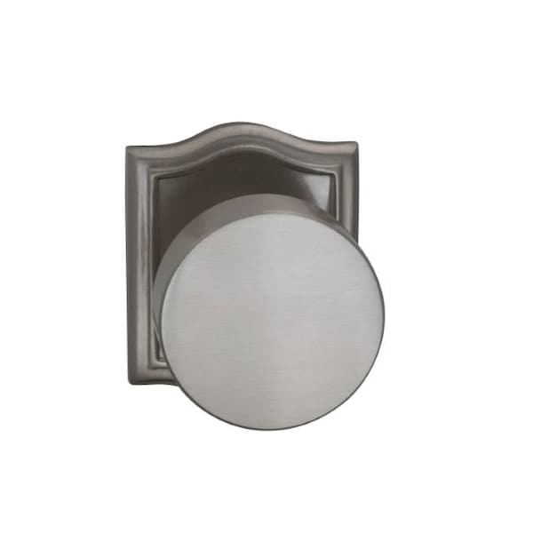 Omnia Arched Rose Privacy Knob 2-3/8" Backset, T Strike Satin Nickel 935 935AR/238T.PR15 - main